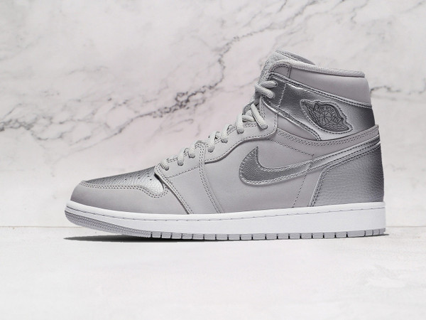 Air Jordan 1 High Japan Neutral Grey 2020 - Premium Grey Suede & Metallic Silver Leather Air Jordan 1 High Japan Neutral Grey 2020 - Premium Grey Suede & Metallic Silver Leather