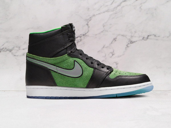 Air Jordan 1 Retro High Zoom 'Zen Green' – Black and Green Performance Design