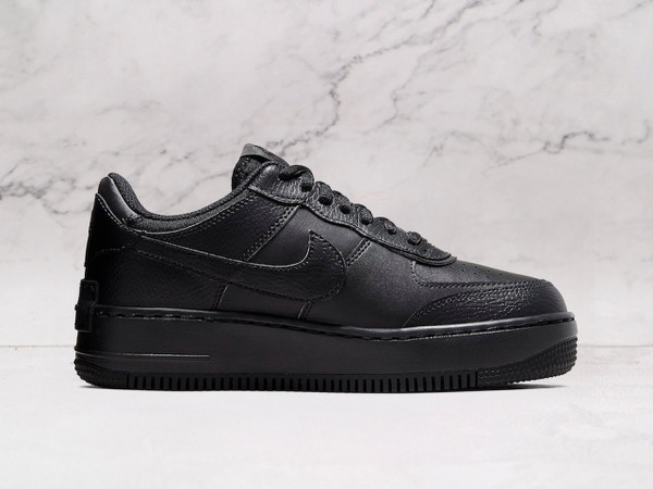 Nike Air Force 1 Shadow 'Triple Black' – Sleek All-Black Design
