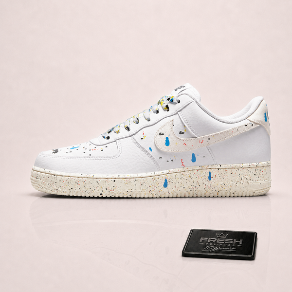 Air force 1 Lv8 Paint splatter White