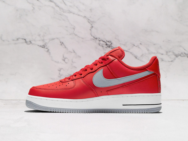 Nike Air Force 1 LV8 Technical Stitch University – University Red Leather Upper with Contrasting Stitching Nike Air Force 1 LV8 Technical Stitch University – University Red Leather Upper with Contrasting Stitching