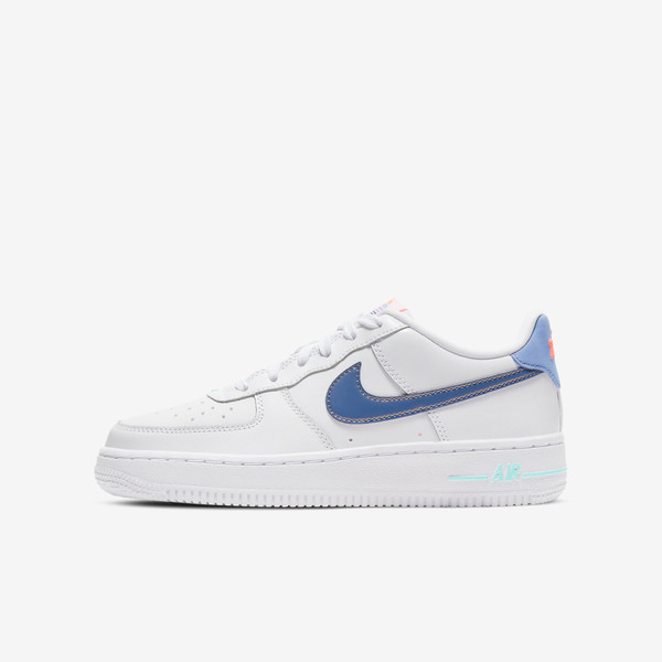 Air force 1 Lv8 White dark purple dust