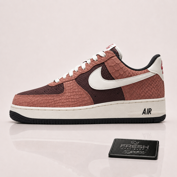 Air force 1 Red bark snake skin
