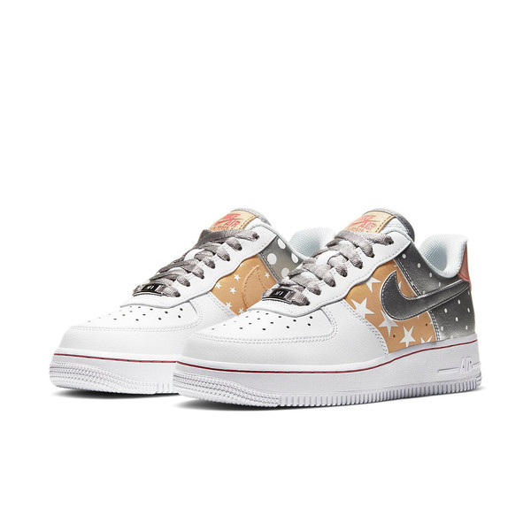 Air force 1 Stars Metallic gold