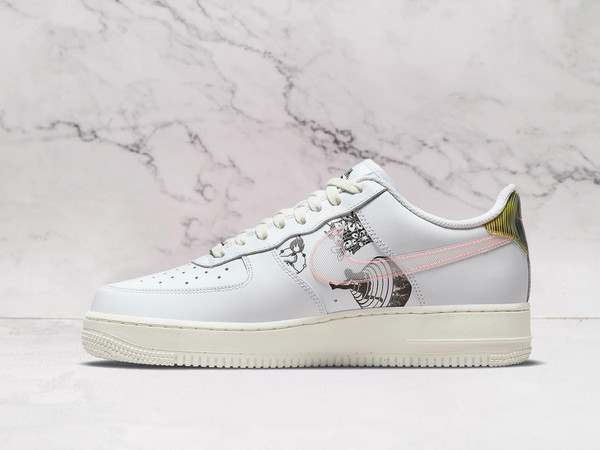 Nike Air Force 1 Low 'The Great Unity' – White Leather Upper with Green Swoosh and Pink Heel Tab