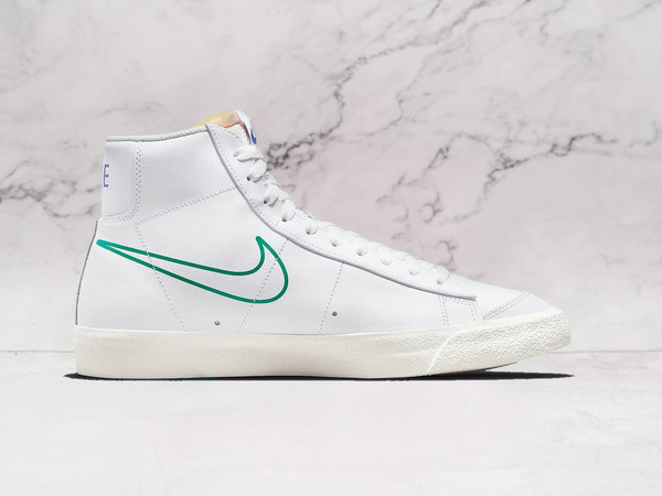 Nike Blazer Mid '77 Multi Swoosh – White Leather Upper with Multiple Swoosh Logos in Black