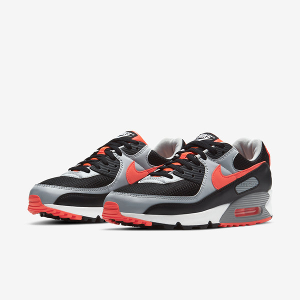 Air max 90 Black radiant red wolf grey