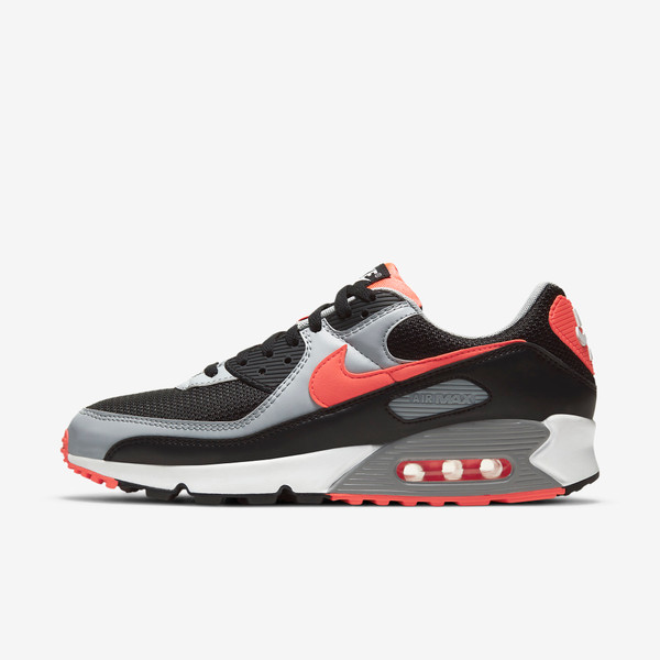 Air max 90 Black radiant red wolf grey