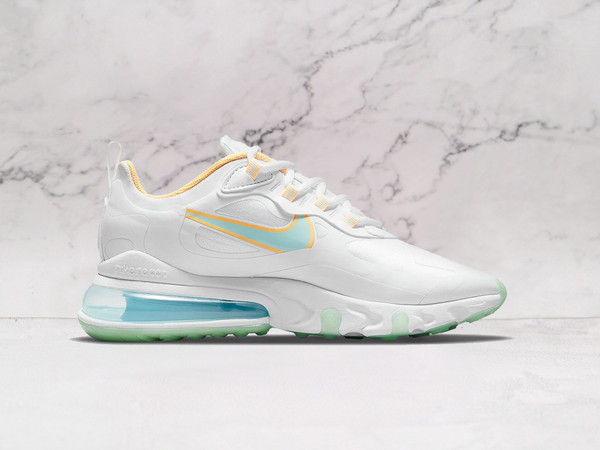 Nike Air Max 270 React Light Dew Lagoon Pulse – Mesh 
with Vibrant Accents and React Foam Midsole