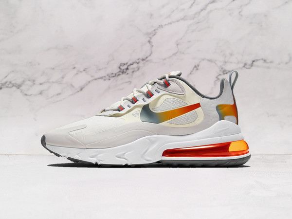 Nike Air Max 270 React SE 'Gradient' Summit White – Mesh Upper with Gradient Accents and Metallic Gold Details