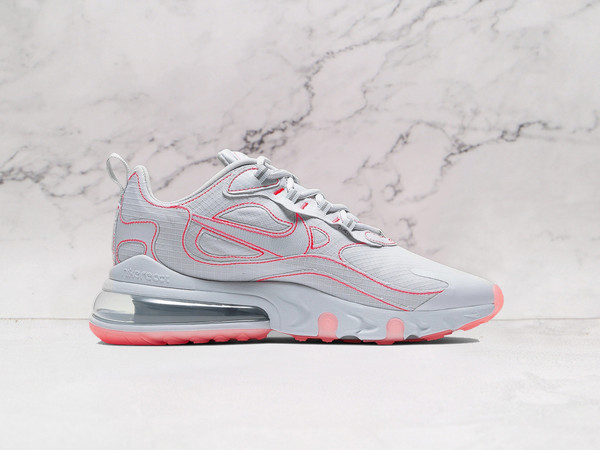 Nike Air Max 270 React 'Stitch White Flash Crimson' – White with Crimson Accents