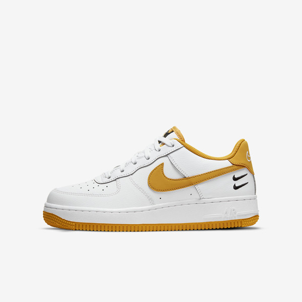Air force 1 Lv8 Dual swoosh White wheat