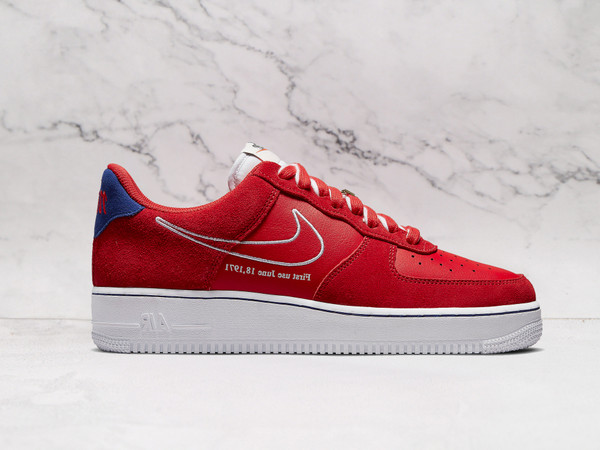 Nike Air Force 1 Low 'First Use University Red' – Red Leather and Suede Upper with White Swoosh Outline Nike Air Force 1 Low 'First Use University Red' – Red Leather and Suede Upper with White Swoosh Outline