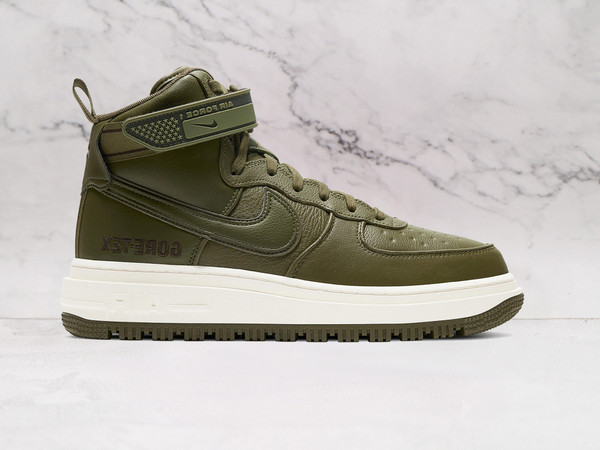 Nike AF1 High Gore-Tex Olive Gum with Olive Swoosh and Gum sole Nike AF1 High Gore-Tex Olive Gum with Olive Swoosh and Gum sole
