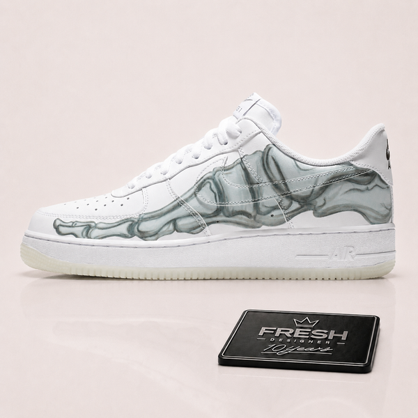 Air force 1 White skeleton halloween