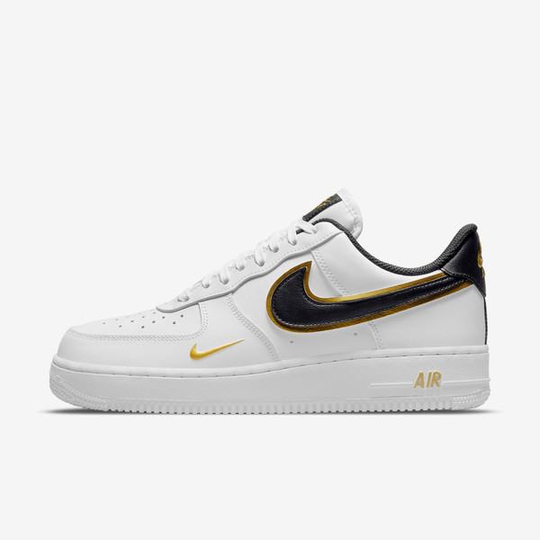 Air force 1 Lv8 Double swoosh White metallic gold