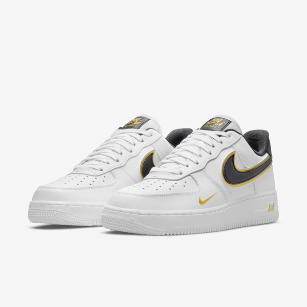Air force 1 Lv8 Double swoosh White metallic gold