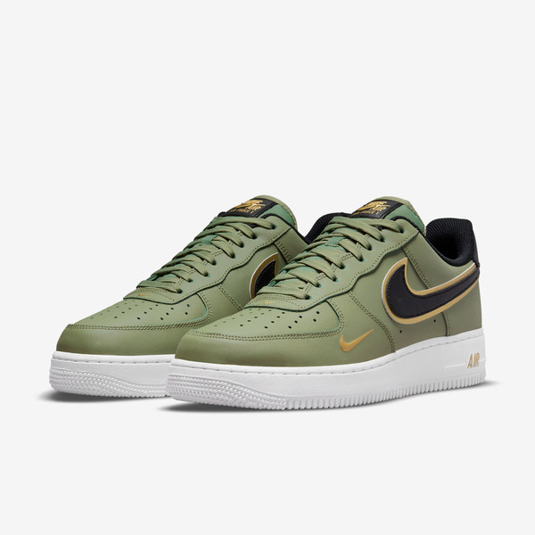 Air force 1 Lv8 Double swoosh Olive metallic gold