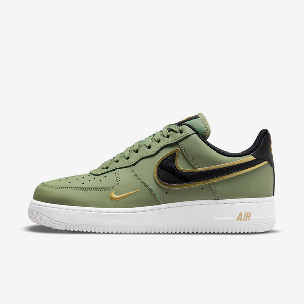 Air force 1 Lv8 Double swoosh Olive metallic gold