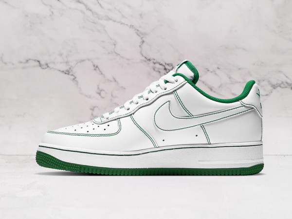 Nike Air Force 1 Low 'Contrast Stitch – White Pine Green' – Pine Green Stitching Nike Air Force 1 Low 'Contrast Stitch – White Pine Green' – Pine Green Stitching
