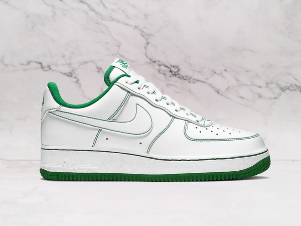 Nike Air Force 1 Low 'Contrast Stitch – White Pine Green' – White Leather with Pine Green Stitching Nike Air Force 1 Low 'Contrast Stitch – White Pine Green' – White Leather with Pine Green Stitching