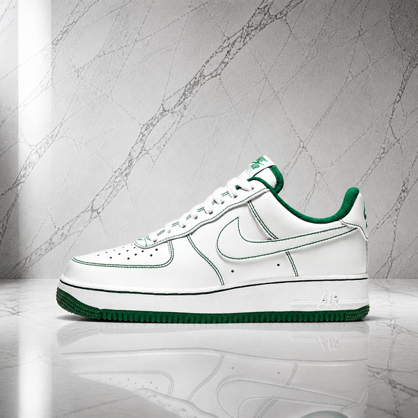 Air force 1 Contrast stitch White green pine