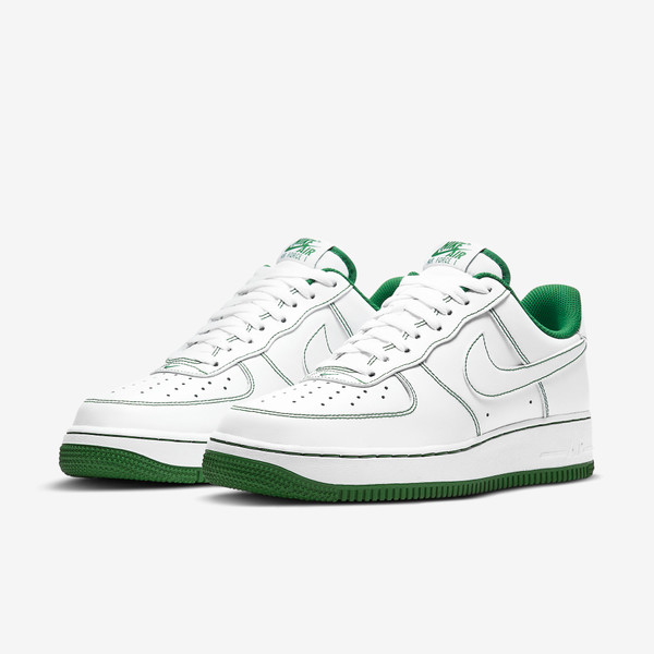Air force 1 Contrast stitch White green pine