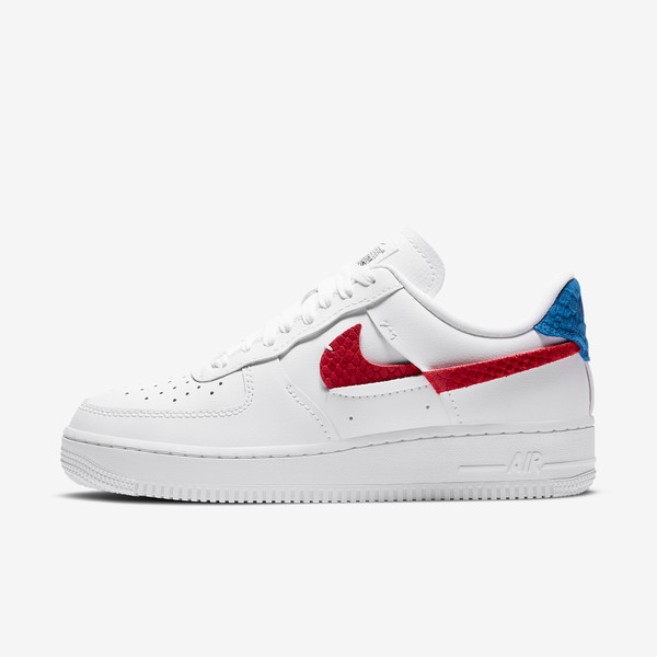 Air force 1 Lxx Vandalized White red royal Snakeskin