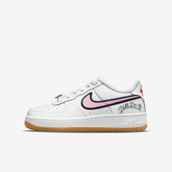 Air force 1 Lv8 Just do it White pink glaze