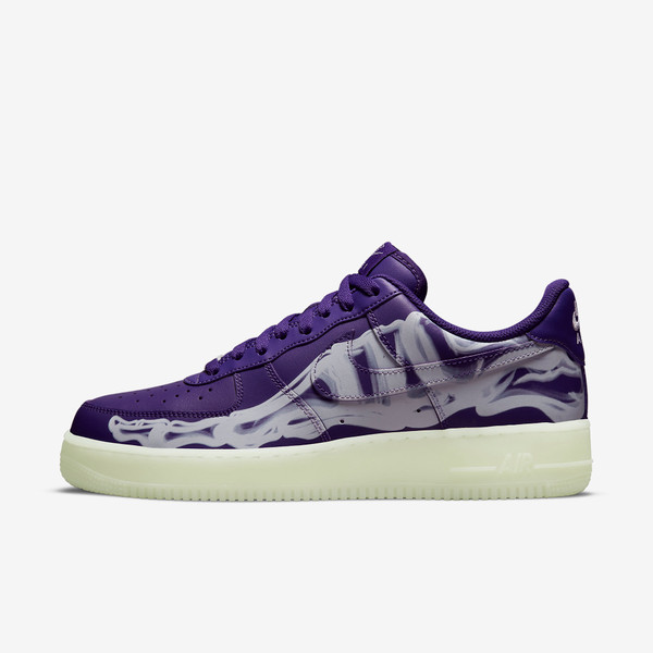 Air Force 1 Purple Skeleton Halloween