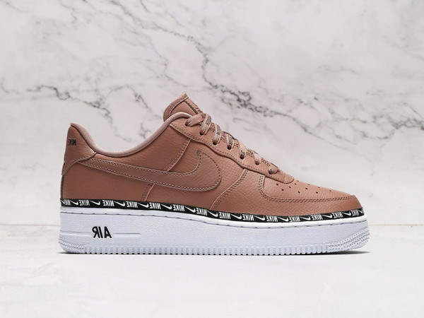 Air Force 1 Lv8 Ribbon Pack Desert Dust – Leather Upper with Satin Ribbon Swoosh