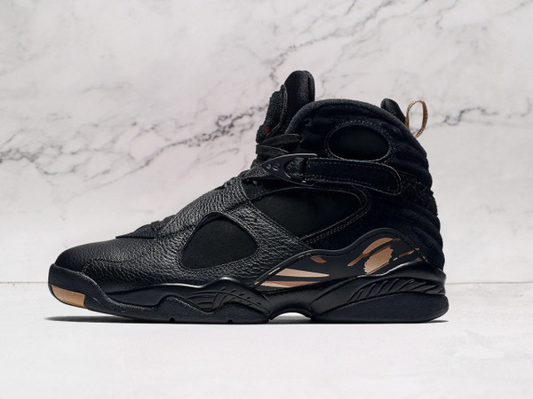 air-jordan-8-retro-ovo-black-side-gold