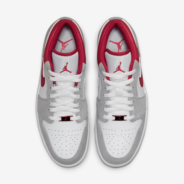 Air jordan 1 low Light smoke grey Red gym