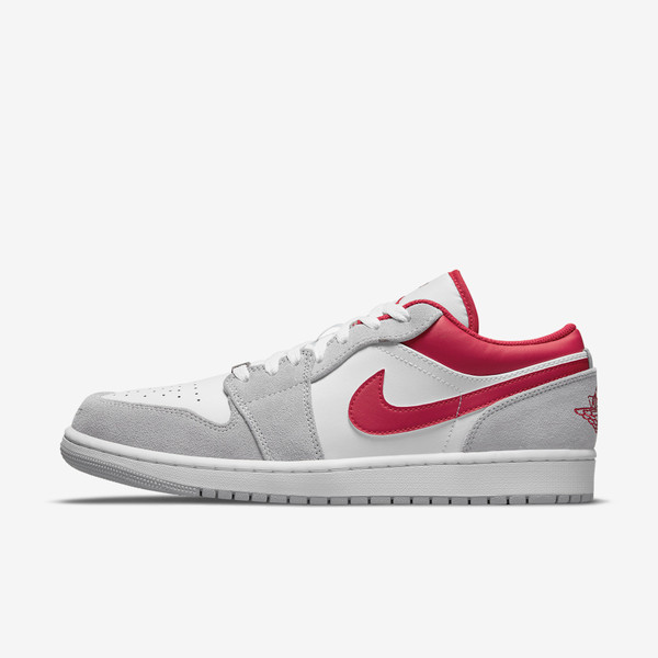 Air jordan 1 low Light smoke grey Red gym