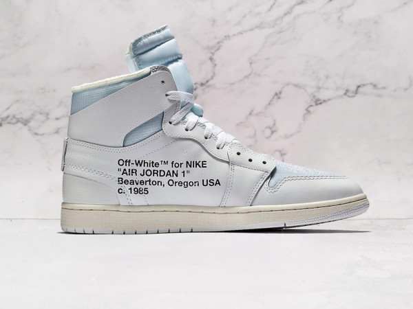 AJ1 Off-White White – Deconstructed Floating Swoosh