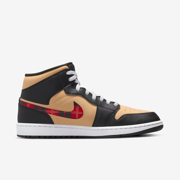 Air Jordan 1 Mid Tartan Swoosh