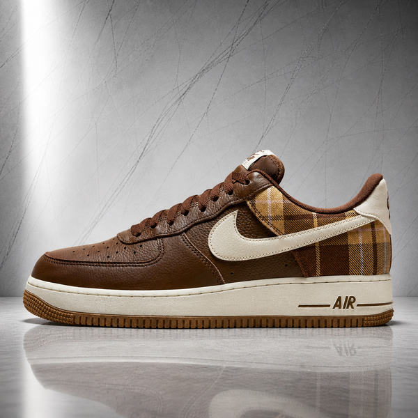 Air Force 1 Low Cacao Plaid