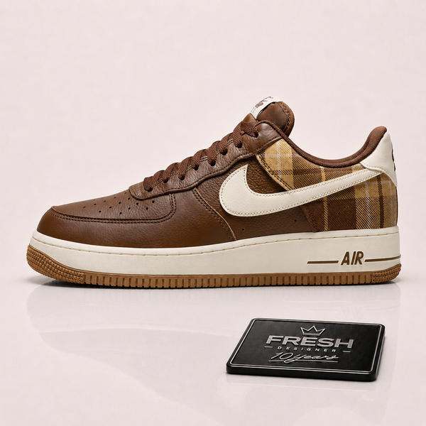 Air Force 1 Low Cacao Plaid