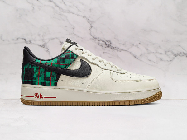 Nike Air Force 1 Low Stadium Green Plaid with Gum sole Nike Air Force 1 Low Stadium Green Plaid with Gum sole