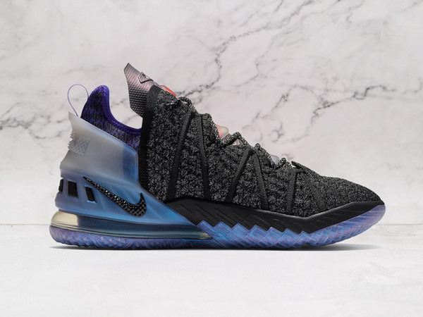 LeBron 18 Mbappe – Knitposite Upper with Crimson Highlights