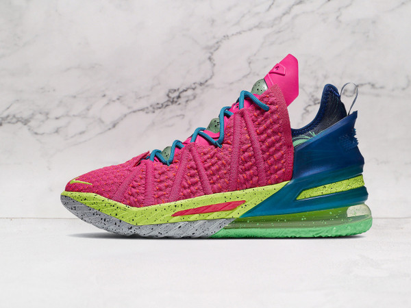 Nike LeBron 18 Los Angeles By Night – Vibrant Pink Basketball Shoe