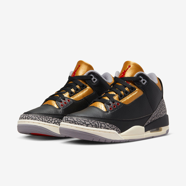 Air Jordan 3 Retro Black Cement Gold