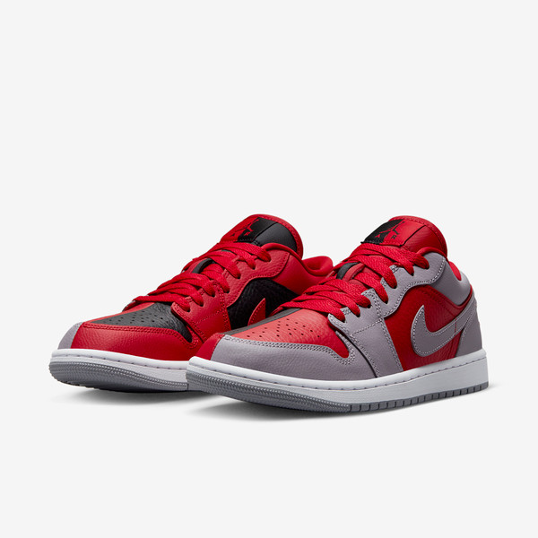 Jordan 1 Low SE Homage Split Gym Red Cement Grey