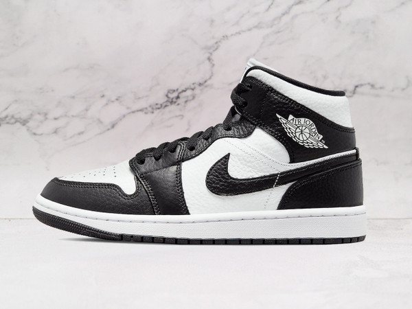Jordan 1 Mid Split Black White – Unique Two-Tone Sneaker