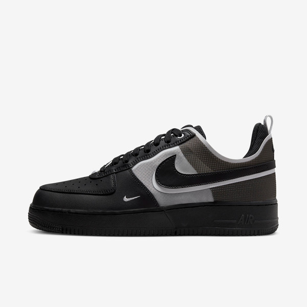 Air Force 1 Low React Black White