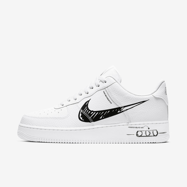 Air Force 1 Sketch White Black