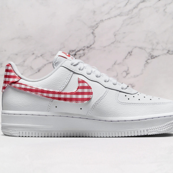 Nike Air Force 1 Low Gingham Plaid Red