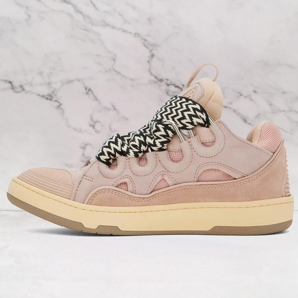LANVIN  Pink Curb Sneakers
