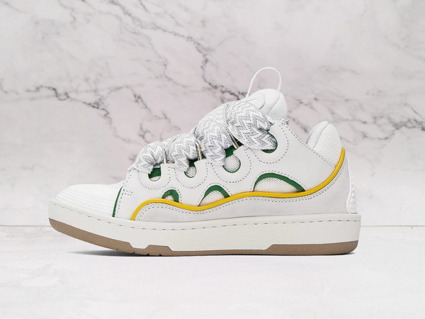 Lanvin Curb Sneaker – Thick Woven Laces & Oversized Tongue