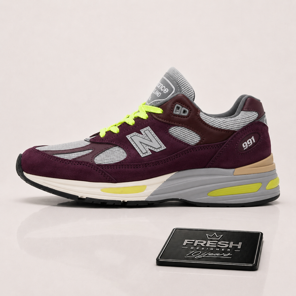 NEW BALANCE  Burgundy Patta Edition Made In UK 991v2